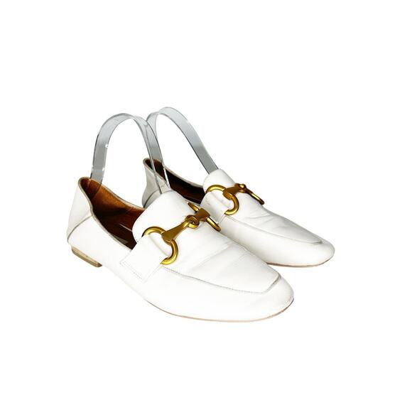 bibi lou Bibi Lou Zagreb Loafers ivory leather slip on women's EU 38 US 7.5 8 - Picture 1 of 6